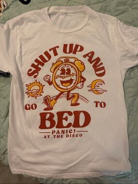 Panic! At The Disco "Shut Up And Go To Bed" Tee, size M/L, super soft cotton